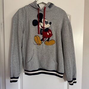 Disneyland Gray Mickey Mouse Hoodie Adult Unisex Size Small